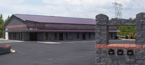 Metal Office building with split-faced block veneer in Lincolnton, North Carolina